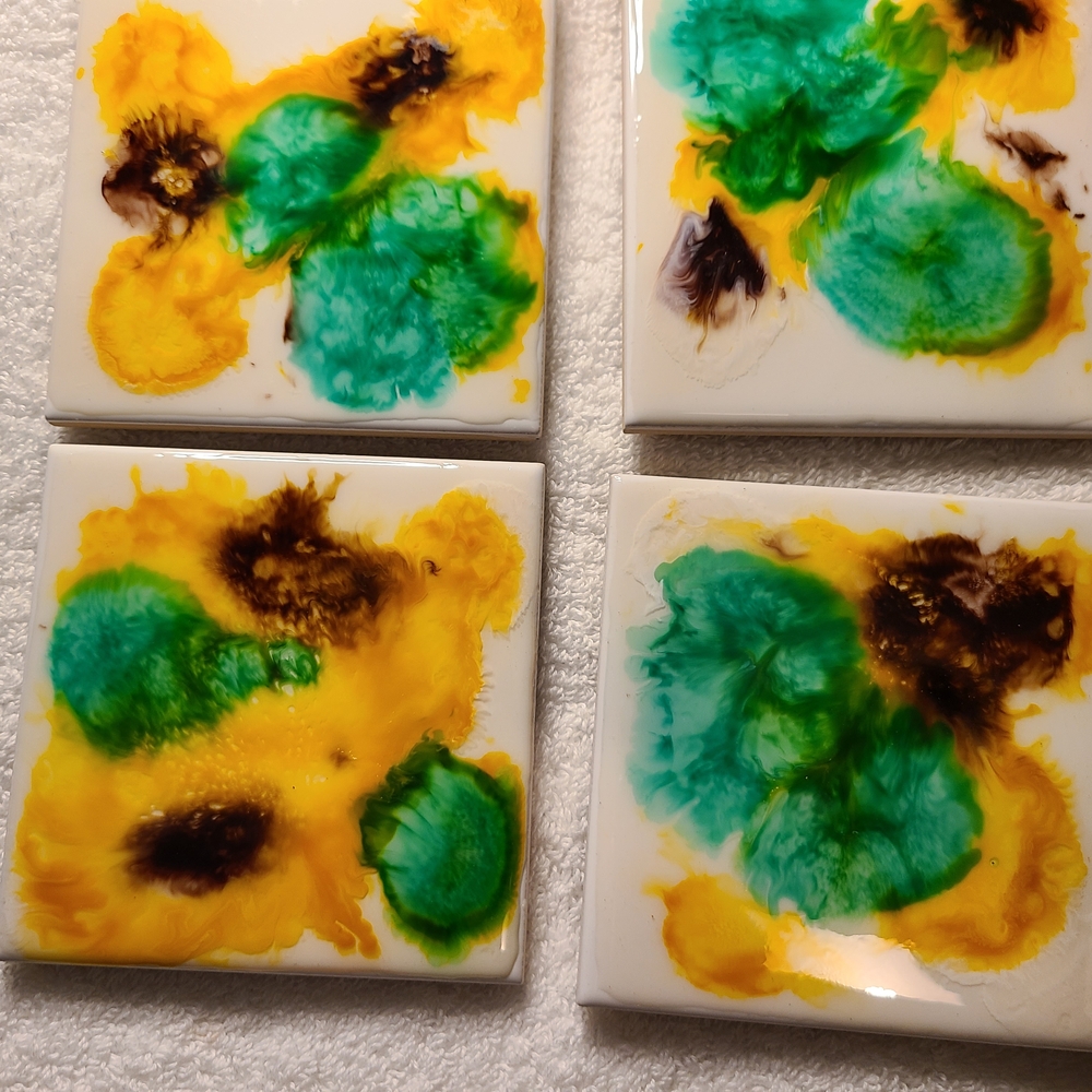 Colorful Abstract Coasters - Picture 2 of 11